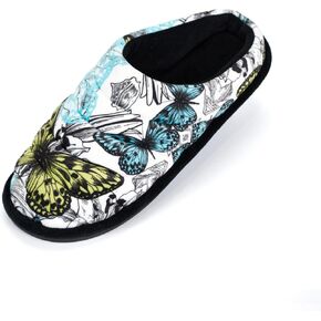 Butterfly Slippers for Women Fluffy Comfortable House Slippers Indoor/Outdoor Memory Foam Home Shoes with Non-Slip Rubber Soles in Saudi Arabia