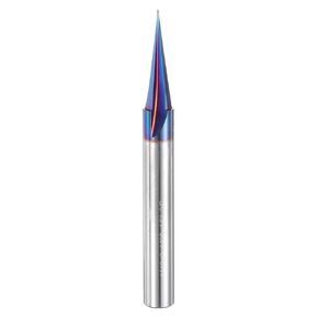 uxcell 2 Pcs 45 Degree V Groove Engraving Router Bit for CNC Tip and 3 Flutes 1/4 Inch Shank Carving Bit Nano Coated Carbide End Mill for Carving Engraving