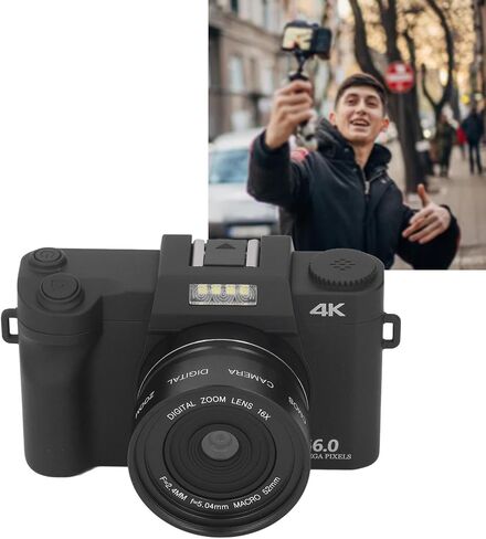 4K Digital Camera, 1080P Autofocus Video Camera with 3.0 IPS Screen, Electronic Anti Shake Waterproof Camera for Travel Photography Vlogging in Saudi Arabia