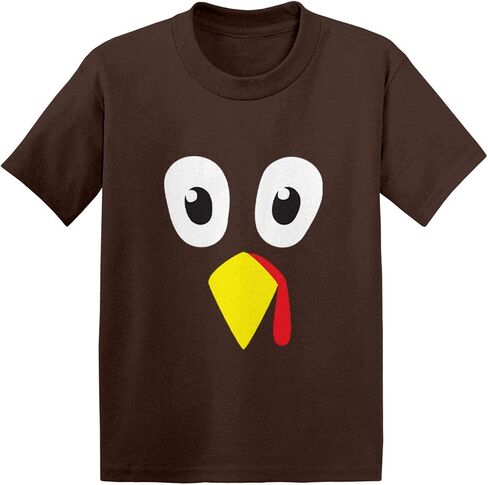 Turkey Face - Gobble Cute Funny Outfit Infant/Toddler Cotton Jersey T-Shirt in Saudi Arabia