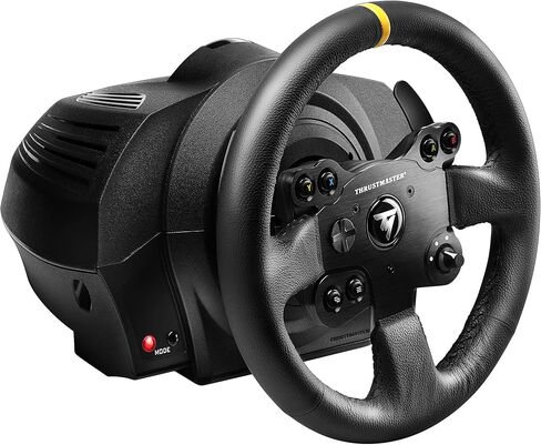 إصدار جلدي لعجلة السباق ThrustMaster TX (العجلة متضمنة 3 دواسات، Xbox One/الكمبيوتر الشخصي) in Kuwait
