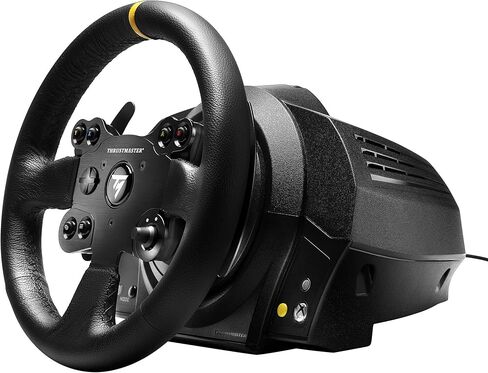 إصدار جلدي لعجلة السباق ThrustMaster TX (العجلة متضمنة 3 دواسات، Xbox One/الكمبيوتر الشخصي) in Kuwait