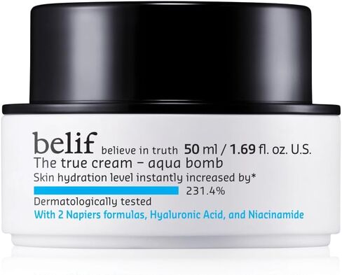 belif The True Cream Aqua Bomb | New & Improved | Hydration in 10 Seconds | Hyaluronic Acid, Niacinamide | Lightweight Hydrating Daily Moisturizer Face in Saudi Arabia