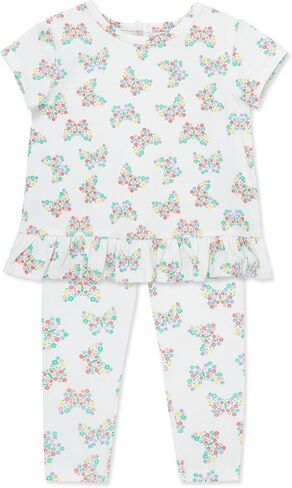 Little Me Clothes for Baby Girls' 3-Piece Tunic and Pant Play Sets, 12 Months - 4 Toddler in Kuwait