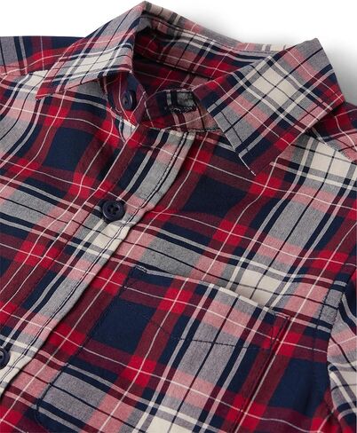 The Children's Place Baby Boys' and Toddler Poplin Short Sleeve Button Down Shirt, Football Print, 4 Years in Saudi Arabia
