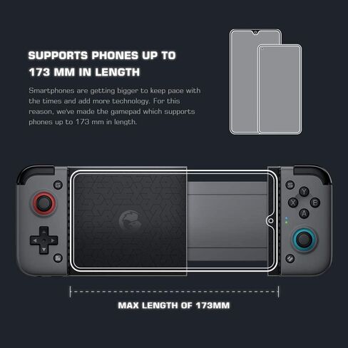 GameSir X2s Bluetooth Mobile Gaming Controller for iPhone/Android, Phone Controller with 500mAh Battery, Hall Effect Sticks & Analog Trigger, for CODM, Zenless Zone Zero, Delta Emulator, Cloud Gaming in Saudi Arabia