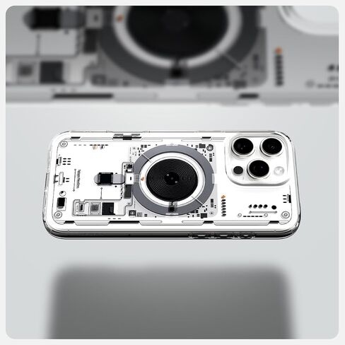 حافظة Spigen Ultra Hybrid MagFit مصممة لهاتف iPhone 16 Pro (2024) [مضادة للاصفرار] [حماية من الدرجة العسكرية] متوافقة مع MagSafe - أسود فروست in Saudi Arabia