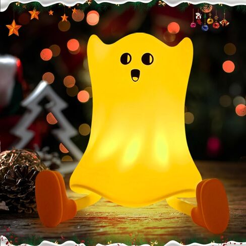 Christmas Bedside Touch Night Light with Timer, Led Cute Nursery Night Light with USB Rechargeable, Soft Silicone Baby Nightlight with 3 Levels of Brightness,use for Bedroom,Office,Desk (Warm) in Saudi Arabia