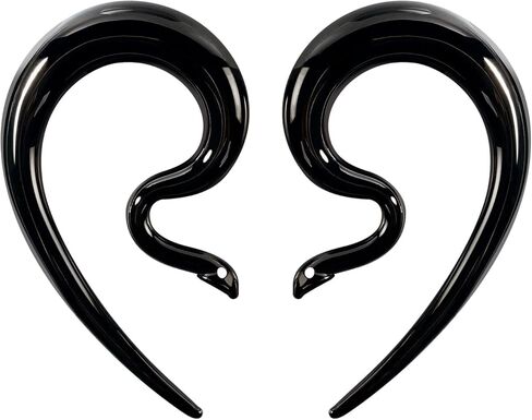JOYTOYOU Ear Glass Spiral Tapers Plugs Tunnels Expander Hanger Gauges Earrings Stretching Body Piercings Jewelry Gauges 4G-1/2'' 5MM-12MM in Kuwait