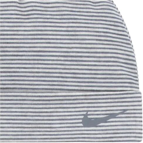 Nike Baby Boy Footed Pants, Long Sleeve Top and Beanie 3 Piece Set (C(56h467-y0m)/H, 9 Months) in Saudi Arabia