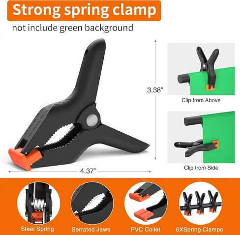 Portable T-Shape Backdrop Stand Support Kit 8x7.2ft, Adjustable Photography Green Screen Backdrop Stand for Parties, Photography Videography Studio (8×7.2Ft) in Kuwait
