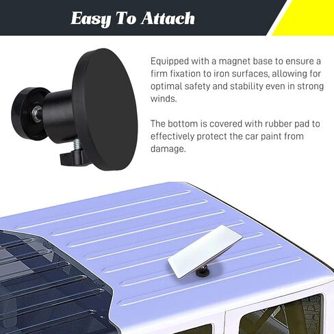 زاوية قابلة للتعديل للتركيب المغناطيسي ومحول التركيب متوافق مع ملحقات Starlink Mini، مشبك زاوية قابل للتعديل، حامل محول من سبائك الألومنيوم، حامل سقف لمركبة RV/اليخت/التخييم/الدرابزين/رف السقف in Kuwait