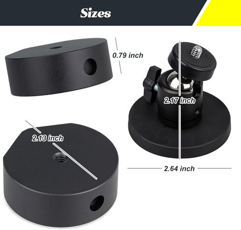 زاوية قابلة للتعديل للتركيب المغناطيسي ومحول التركيب متوافق مع ملحقات Starlink Mini، مشبك زاوية قابل للتعديل، حامل محول من سبائك الألومنيوم، حامل سقف لمركبة RV/اليخت/التخييم/الدرابزين/رف السقف in Kuwait