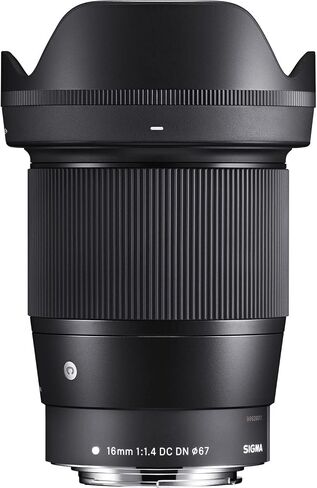 Sigma 16mm f/1.4 DC DN Contemporary Lens Canon EF-M + Water-Resistant Neoprene Lens Pouch, 3PC Multi-Coated UV Filter Kit (UV, CPL, FLD), 6PC Gradual Color Filter Kit & Much More (22pc Bundle), Black in Saudi Arabia