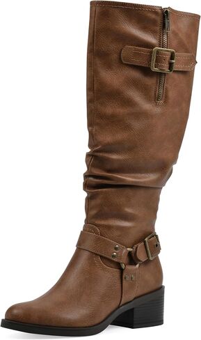 WHITE MOUNTAIN Women's Cushion Block Heeled Tall Shaft Western Riding Boot in Saudi Arabia