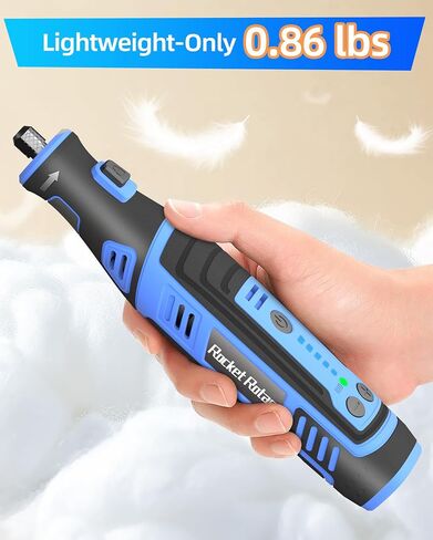 8V Cordless Rotary Tool Kit with 135pcs Accessories, 2.8Ah Battery Rechargeable Engraving Pen with LED Light, 5-Speed 30000RPM Power Rotary Tools for Drilling Grinding Sanding Polishing Dog Grooming in Saudi Arabia