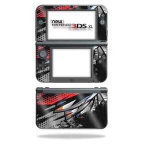 Carbon Fiber Gaming Skin Compatible with Nintendo New 3DS XL (2015) - Racing Chaos - Premium 3M Vinyl Protective Wrap Decal Cover - Easy to Apply | Crafted in The USA by MightySkins