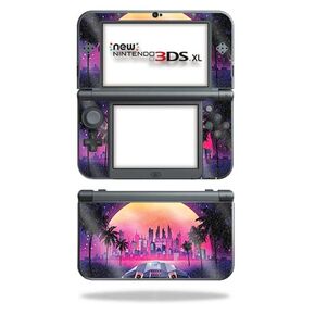 Carbon Fiber Gaming Skin Compatible with Nintendo New 3DS XL (2015) - Mushrooms - Premium 3M Vinyl Protective Wrap Decal Cover - Easy to Apply | Crafted in The USA by MightySkins