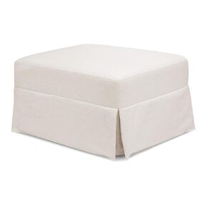 Namesake Crawford Gliding Ottoman in Blue Gingham, Greenguard Gold Certified