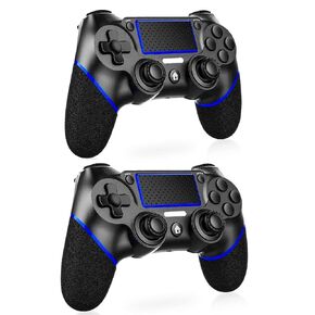 Lyyes PS4 Controller 2 Pack, Wireless PS4 Controllers with Non-Slip Grip Motion Sensing Compatible for PS4 Console