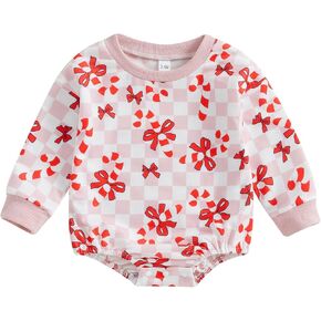FIOMVA Baby Girl Halloween Outfit Fall Newborn My First Halloween Outfits Infant Sweatshirt Bubble Romper Pumpkin Clothes