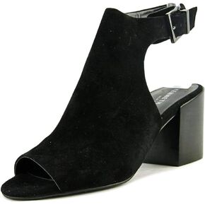 صندل Kenneth Cole NY Val مفتوح من الأمام من الجلد السويدي ذو ظهر مفتوح أسود in Kuwait