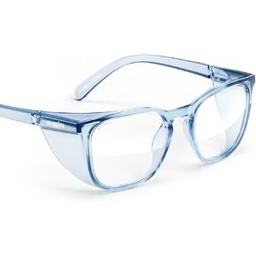 Stoggles Square Z87.1 Certified Polycarbonate Safety Glasses, Scratch & Shatter-Proof, Blue-Light & UV Blocking Lens, Top & Side Shields, Anti-Fog Dip Coated, Durable, Protective & Stylish Eyewear