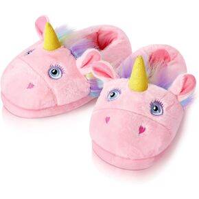 JaGely Women's Slippers 5.5-11 Size Cute Animal Slippers Soft Plush Slippers Home Warm Indoor Shoes for Women Winter Gifts