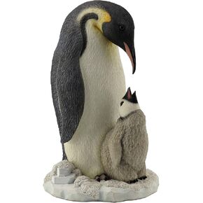 9 Inch Animal Figure Penguin wHungry Youngster Collectible Display