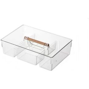 RS ONE Cosmetic storage box | Large-capacity cosmetic box holder, suitable for countertop dressing table and bathroom table storage