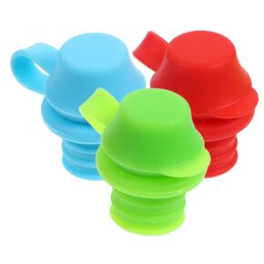 3Pcs Silicone Bottle Top Spouts Baby Bottle Spout Adapters for Toddlers and Kids Leak Design Ideal for Travel and Everyday Use