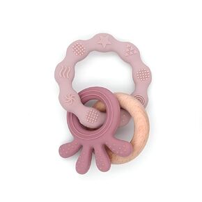 Baby Teething Toy - Medical Grade Silicone Baby Teether - Baby Teething Relief - Newborn Teether - Teething Ring for Babies 0-12 Months BPA-Free & Non-Toxic - Soothes Teething Pain