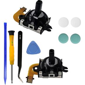 2-Pack Joystick Replacement Repairt Kit for PlayStation Portal PS Portal Console/PS5 VR2,Analog Thumb Stick Repair Hall Effect Joystick for PS5 Portal/PSVR2 Controller(Left + Right Joystick)