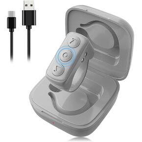 TikTok Remote Scrolling Ring, Page Turner Clicker for Kindle App, Bluetooth Remote Control for TIK Tok, Wireless Camera Video Remote Shutter for iPhone iPad Android Tablets (Matte Grey)