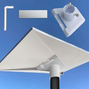 Adjustable Starlink Gen 3 Mount, Starlink Mounting Kit Gen 3, Starlink Long Wall Mount for Starlink Internet Kit Satellite, Starlink roof Mount with Starlink Gen 3 Pipe Adapter for Gen 3 Starlink