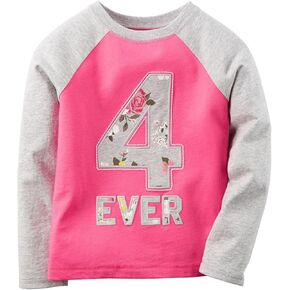 Carter's baby-girls Jersey Slogan Tee