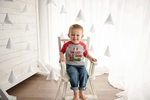 7 ate 9 Apparel Kid's Funny Christmas Shirt Red in Saudi Arabia