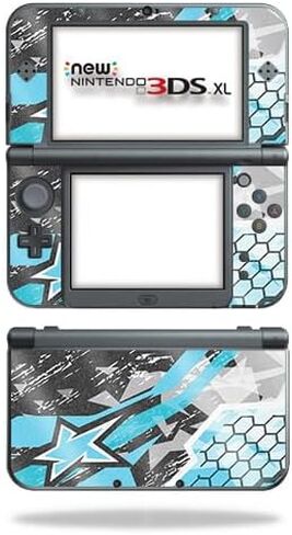 غلاف ألعاب مصنوع من ألياف الكربون متوافق مع جهاز Nintendo New 3DS XL (2015) - فوضى السباق - غطاء لاصق واقٍ من الفينيل 3M ممتاز - سهل التطبيق | صُنع في الولايات المتحدة الأمريكية بواسطة MightySkins in Kuwait