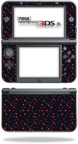 غلاف ألعاب مصنوع من ألياف الكربون متوافق مع جهاز Nintendo New 3DS XL (2015) - فوضى السباق - غطاء لاصق واقٍ من الفينيل 3M ممتاز - سهل التطبيق | صُنع في الولايات المتحدة الأمريكية بواسطة MightySkins in Kuwait