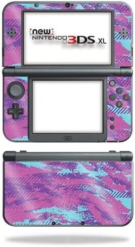 غلاف ألعاب مصنوع من ألياف الكربون متوافق مع جهاز Nintendo New 3DS XL (2015) - فوضى السباق - غطاء لاصق واقٍ من الفينيل 3M ممتاز - سهل التطبيق | صُنع في الولايات المتحدة الأمريكية بواسطة MightySkins in Kuwait