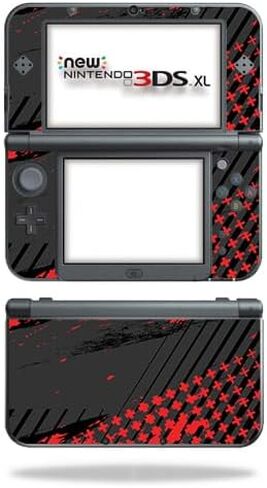 غلاف ألعاب مصنوع من ألياف الكربون متوافق مع جهاز Nintendo New 3DS XL (2015) - فوضى السباق - غطاء لاصق واقٍ من الفينيل 3M ممتاز - سهل التطبيق | صُنع في الولايات المتحدة الأمريكية بواسطة MightySkins in Kuwait
