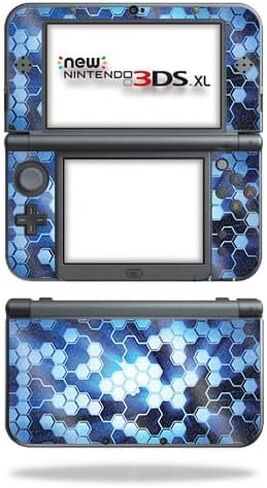 غلاف ألعاب مصنوع من ألياف الكربون متوافق مع جهاز Nintendo New 3DS XL (2015) - فوضى السباق - غطاء لاصق واقٍ من الفينيل 3M ممتاز - سهل التطبيق | صُنع في الولايات المتحدة الأمريكية بواسطة MightySkins in Kuwait