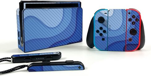 Glossy Glitter Gaming Skin Compatible with Nintendo Switch OLED - Out of Body - Premium 3M Vinyl Protective Wrap Decal Cover - Easy to Apply | Crafted in The USA by MightySkins in Saudi Arabia