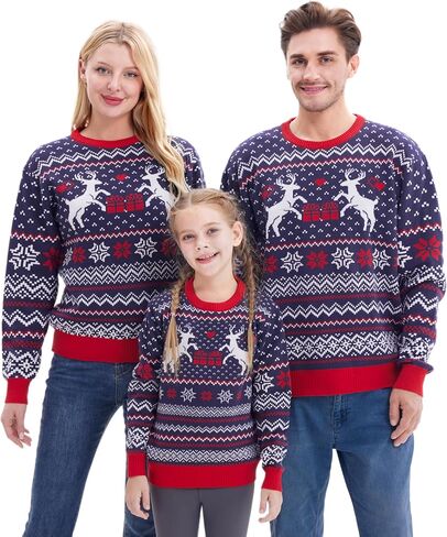 Giggling Getup Ugly Christmas Sweaters for Kids, Funny Christmas Sweater for Kids, Christmas Gingerbread Man Ugly Sweater-Large(10-12Y) Green in Saudi Arabia