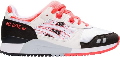 حذاء ASICS Gel-Lyte III OG للسيدات، 7، أبيض/مرجاني فلاش in Kuwait