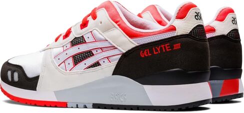حذاء ASICS Gel-Lyte III OG للسيدات، 7، أبيض/مرجاني فلاش in Kuwait