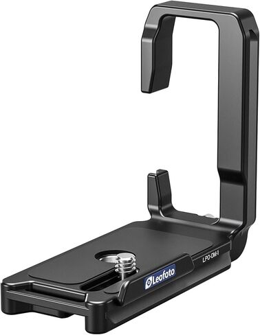 LEOFOTO LPO-OM-1 L-Bracket for OM System OM-1 Camera, Double Dovetail, Accessories Thread Hole, QD Port, Arca Compatible, in Saudi Arabia