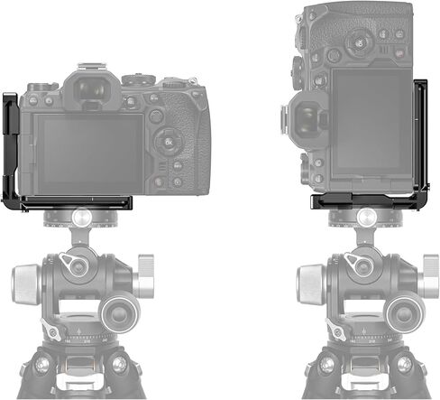 LEOFOTO LPO-OM-1 L-Bracket for OM System OM-1 Camera, Double Dovetail, Accessories Thread Hole, QD Port, Arca Compatible, in Saudi Arabia