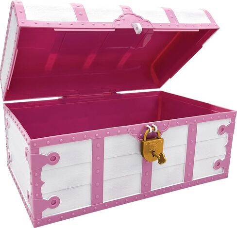 Teacher Created Resources Pink and White Treasure Chest with Lock and Key (TCR6055) in Saudi Arabia