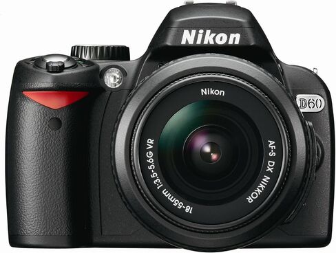 Nikon D60 10.2MP DSLR Digital Camera W/ Auto Focus Nikon Nikkor Zoom Lens (Renewed) in Saudi Arabia
